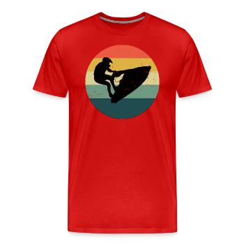 Jet Ski Hommes Jet Ski Femmes Jetski - T-shirt bio Premium Homme - rouge - Devant - Damien (186cm)