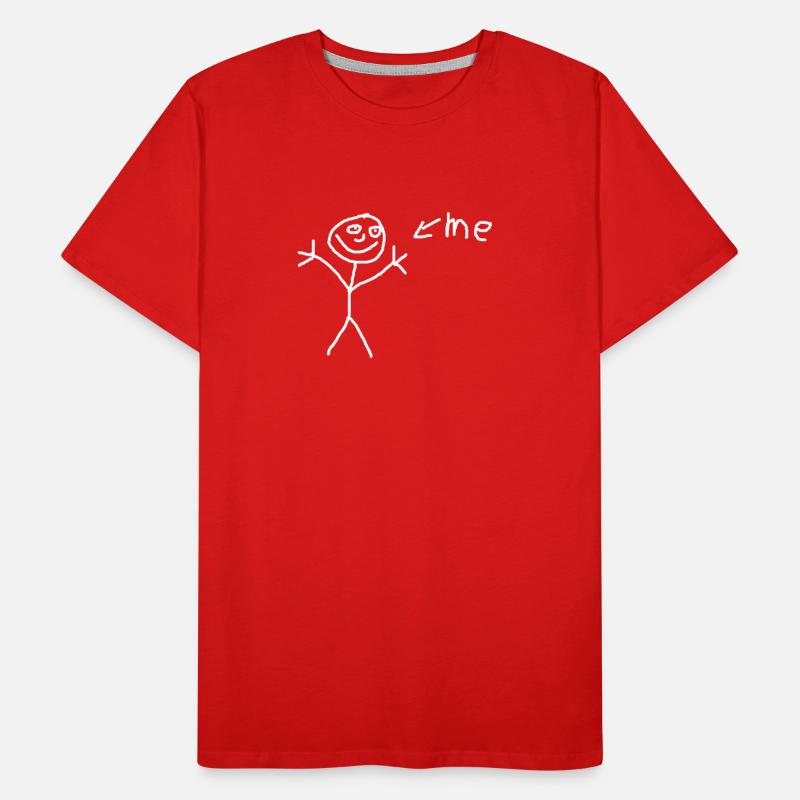 Dessin de trait T-shirt bio Premium Homme