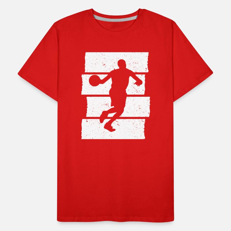 Basketteur de basket-ball Sunset T-shirt bio Premium Homme