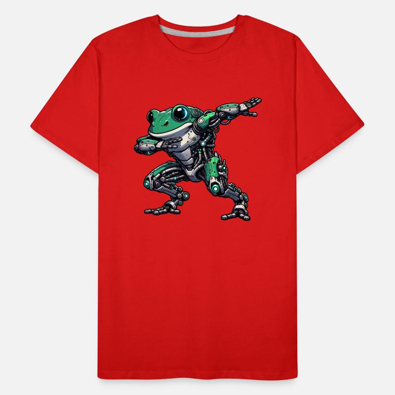 Cool Robot Frog Dabbing Mech Cyborg Men's Premium Organic T-Shirt