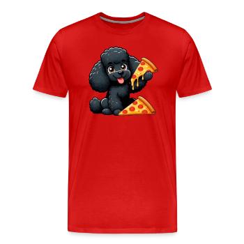 Süße Hyäne Schaukeln Spielplatz Cartoon - Männer Premium Bio T-Shirt - Rot - Vorne - Damien (186cm)