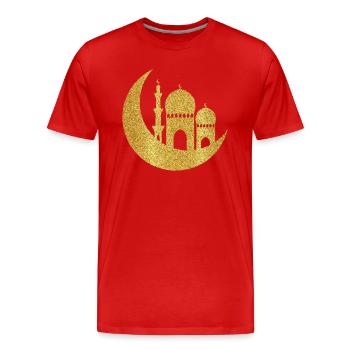 Ramadan Mubarak muslim islam Fasten moslem Allah - Männer Premium Bio T-Shirt - Rot - Vorne - Damien (186cm)
