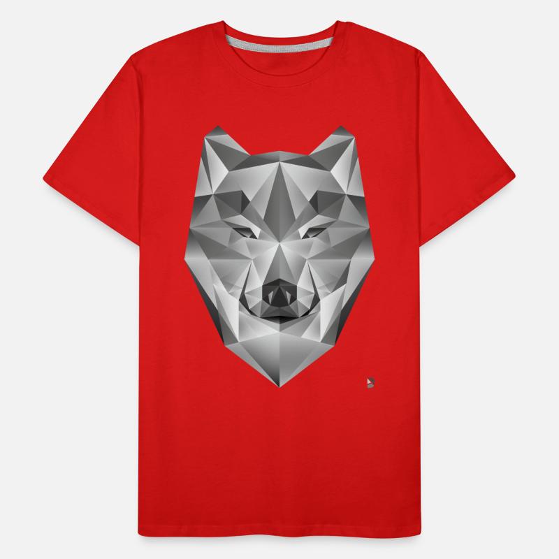 AD Grey Wolf Männer Premium Bio T-Shirt