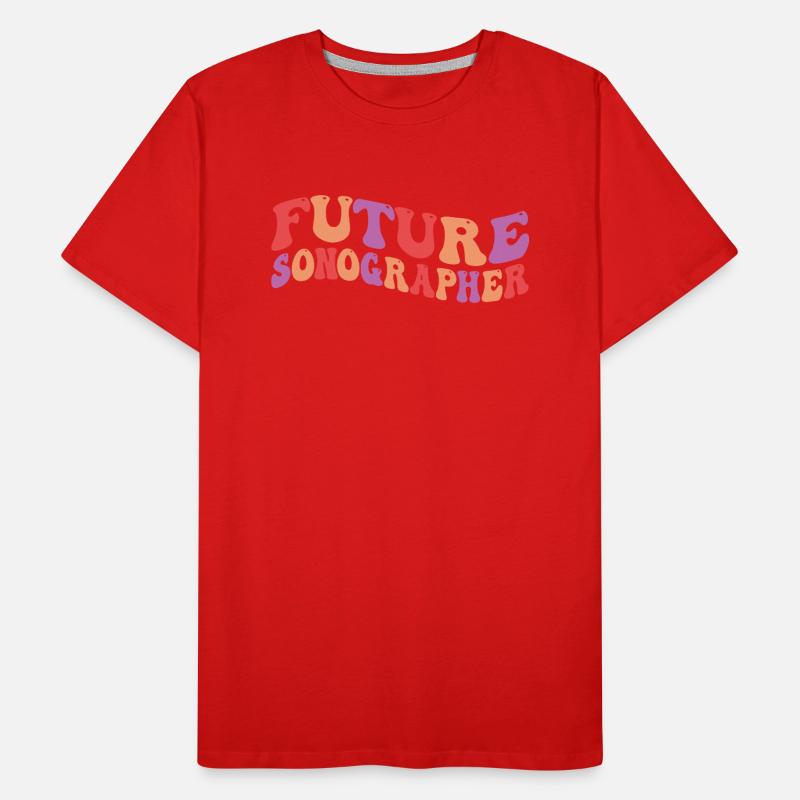 Ultrasound Diagnostics Study Sonography Student Men's Premium Organic T-Shirt