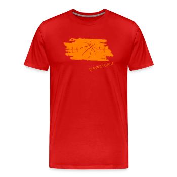 Basketball basketball Streetball - Männer Premium Bio T-Shirt - Rot - Vorne - Damien (186cm)
