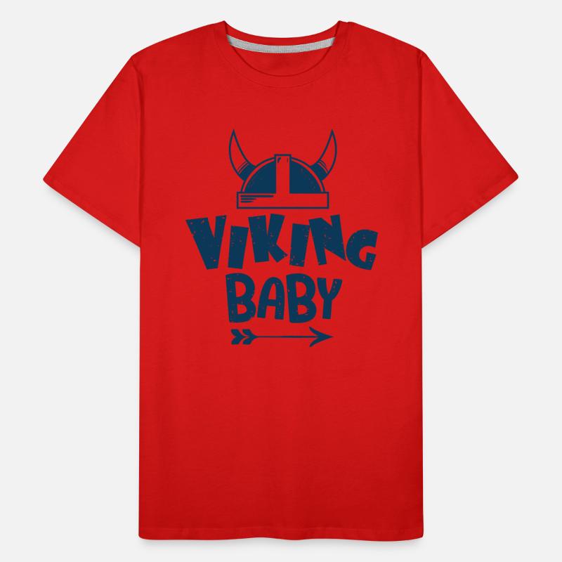 vinking bébé Bébé Danemark Bébé Suède Bébé T-shirt bio Premium Homme