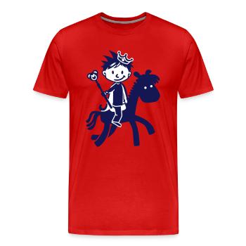 Kleiner Prinz - Little Prince - T-shirt bio Premium Homme - rouge - Devant - Damien (186cm)