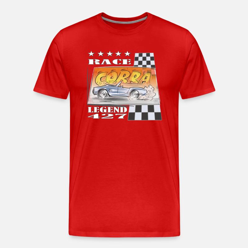 AC Cobra Comic Legend Cadeau - T-shirt bio Premium Homme - rouge