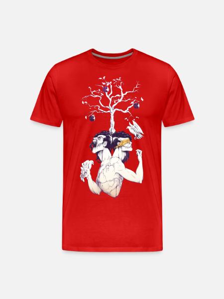 allée - T-shirt bio Premium Homme - rouge