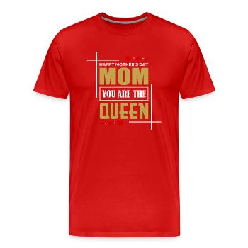 Happy Mothers Day - Men's Premium Organic T-Shirt - red - Front - Damien (186cm)