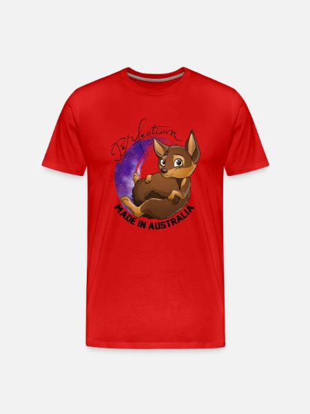 kelpie Galaxie - Chocolate Fire - Men's Premium Organic T-Shirt - red