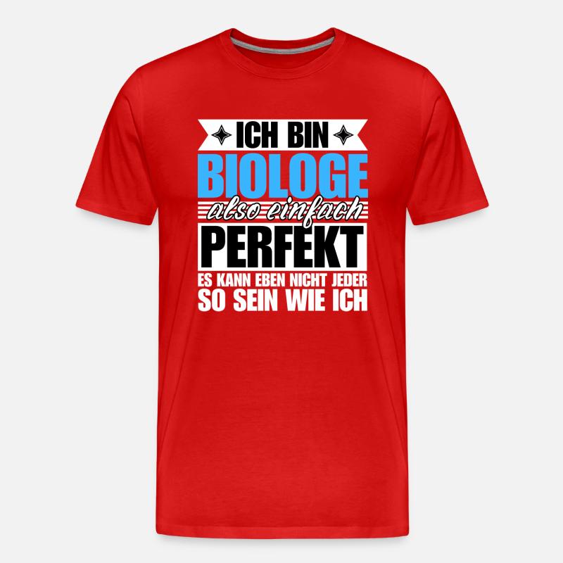 Perfekter Biologe - Männer Premium Bio T-Shirt - undefined