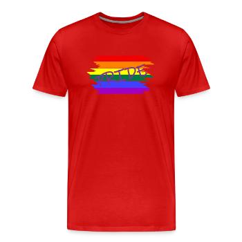 lgbtq pride month - Männer Premium Bio T-Shirt - Rot - Vorne - Damien (186cm)