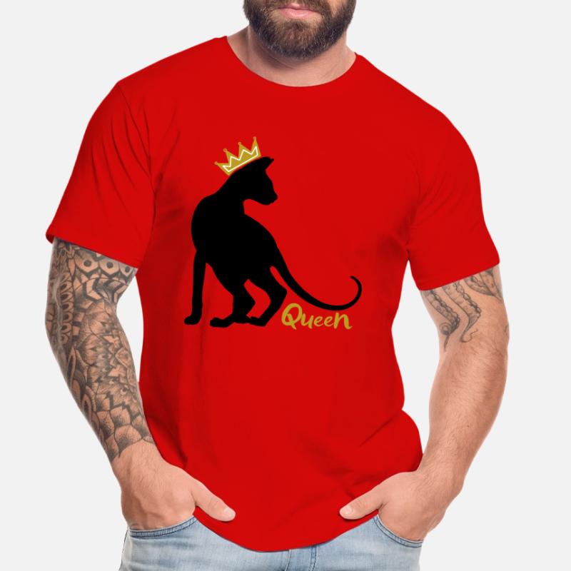 Queen Katze mit Krone: OKH, Peterbald, Sphynx Männer Premium Bio T-Shirt