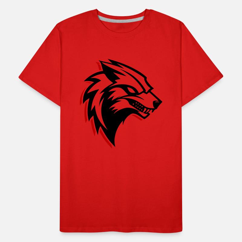 Wolf Logo Men's Premium Organic T-Shirt