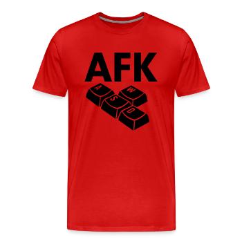 keyboard - Men's Premium Organic T-Shirt - red - Front - Damien (186cm)