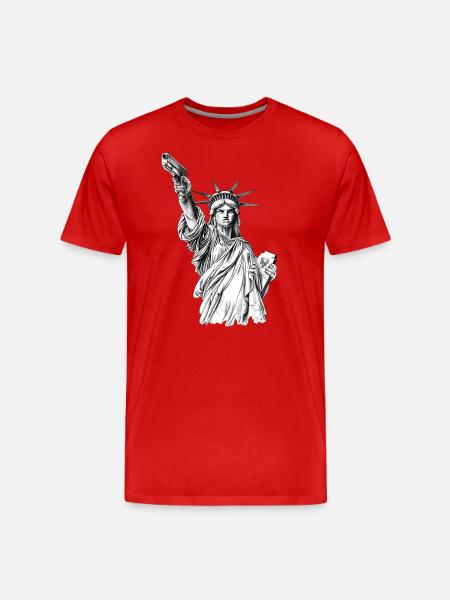 Liberty Shooter Freedom - Men's Premium Organic T-Shirt - red