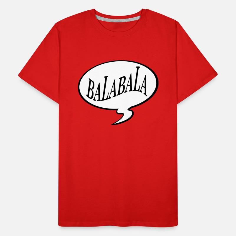 bla bla bla bala bala Männer Premium Bio T-Shirt