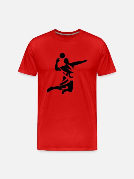 volleyball - Men's Premium Organic T-Shirt - red