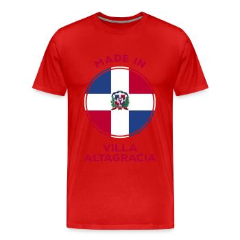 Villa Altagracia Dominican Republic - Men's Premium Organic T-Shirt - red - Front - Damien (186cm)