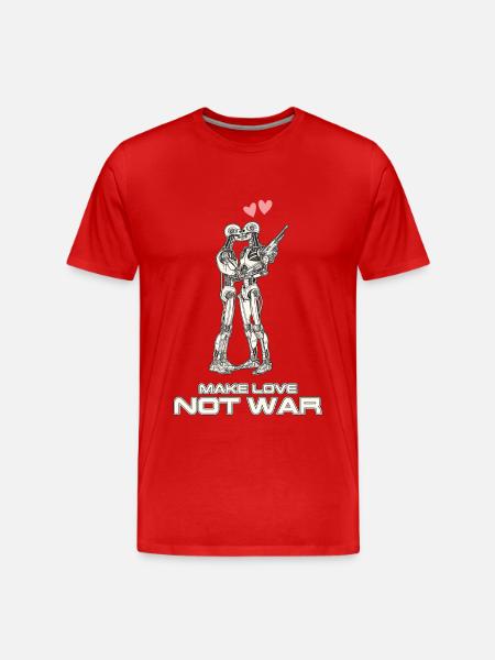 Make Love not war - Men's Premium Organic T-Shirt -