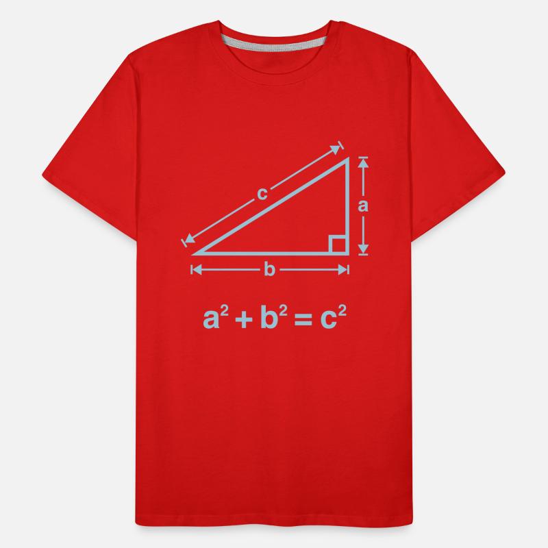 Théorème De Pythagore (Mathématiques) T-shirt bio Premium Homme