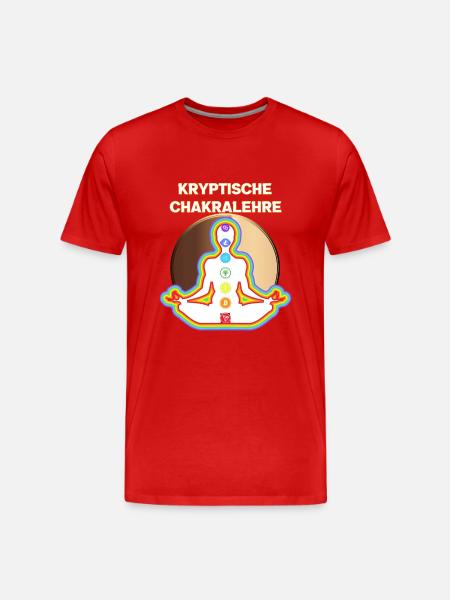 Krypto Chakralehre - Männer Premium Bio T-Shirt - Rot