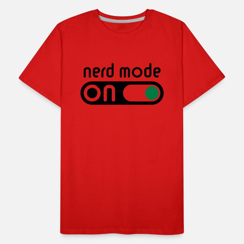 Nerd Mode On (Geek / Computer Freak) Men's Premium Organic T-Shirt