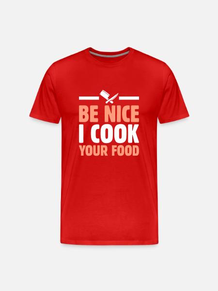 Chef Chef Gastronomy - Men's Premium Organic T-Shirt - red