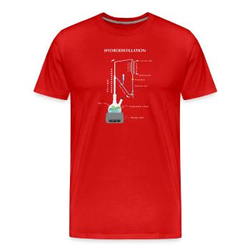 Clevenger Hydrodestillationsapparatur - Männer Premium Bio T-Shirt - Rot - Vorne - Damien (186cm)