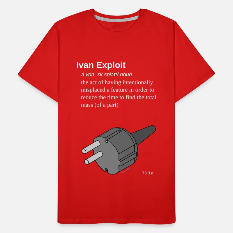 Ivan Exploit - 3D CAD Speedmodeling -EU/DE version Men's Premium Organic T-Shirt