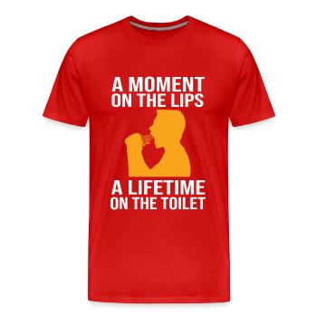 Gluten-free - Men's Premium Organic T-Shirt - red - Front - Damien (186cm)