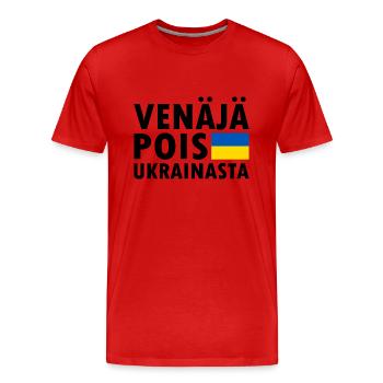venäjä pois ukrainasta - T-shirt bio Premium Homme - rouge - Devant - Damien (186cm)