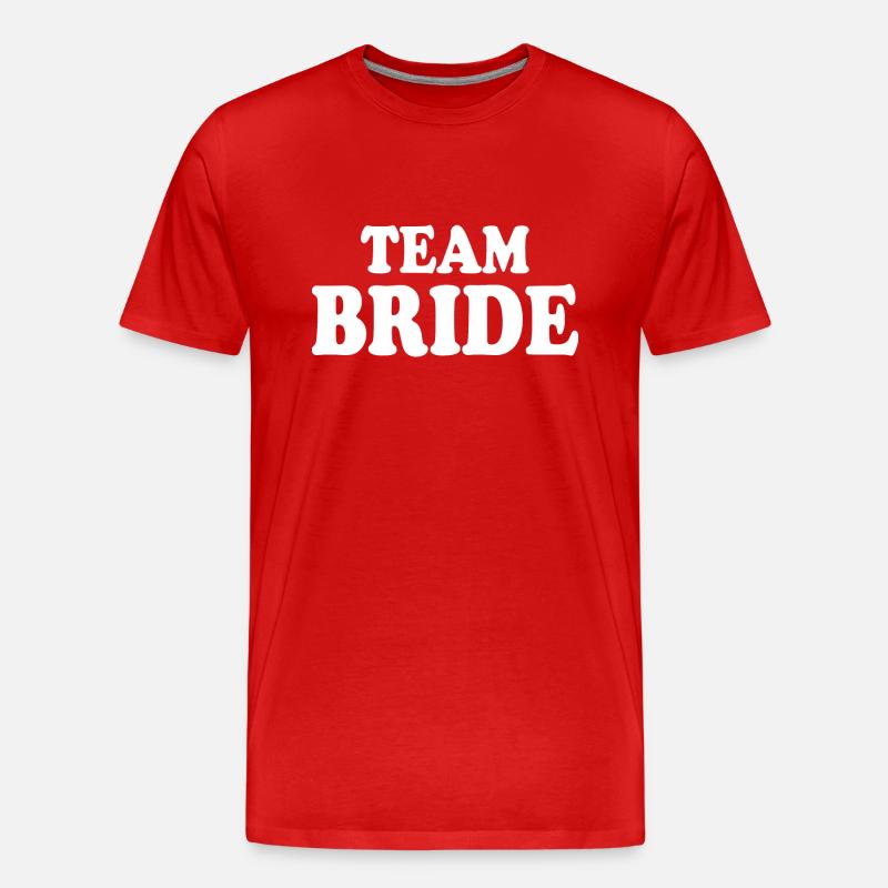 Team bride - Männer Premium Bio T-Shirt - Rot