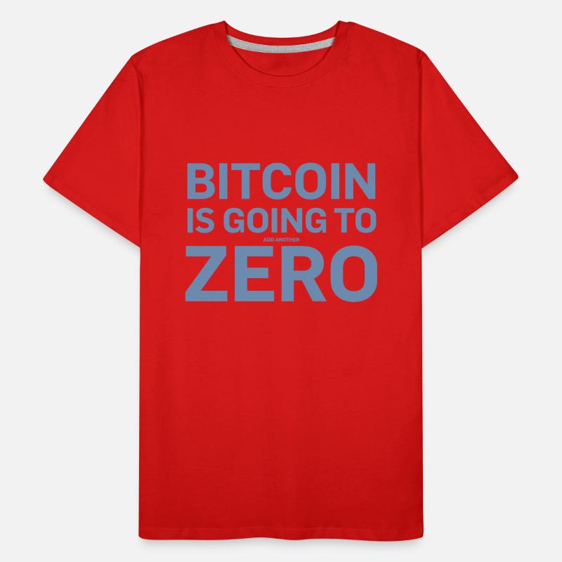 Bitcoin Sprüche Bitcoin wird noch eine Null Männer Premium Bio T-Shirt