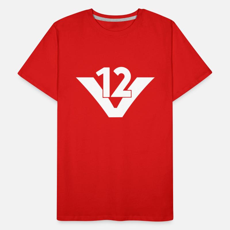 V12 Engine Männer Premium Bio T-Shirt