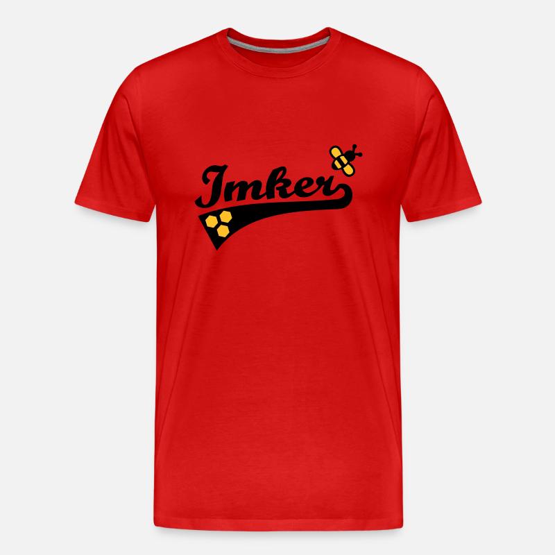 Imker - Männer Premium Bio T-Shirt - Rot