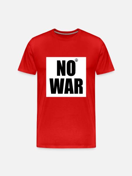 No war - Men's Premium Organic T-Shirt - red