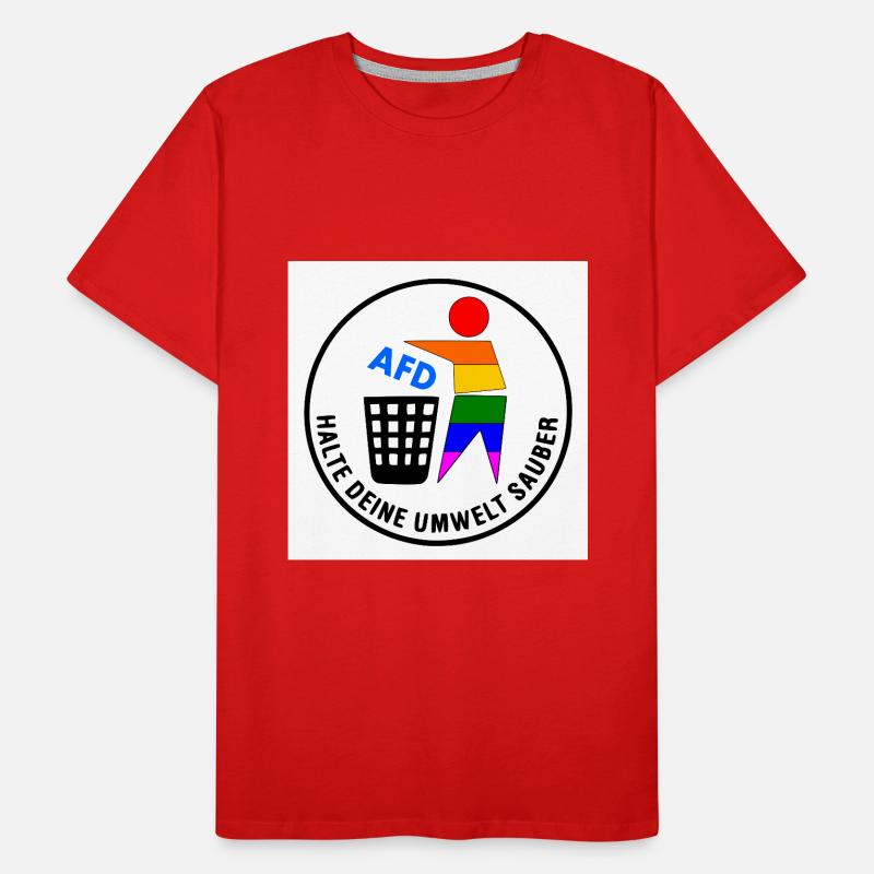 Keep your environment clean - FCK AfD Men's Premium Organic T-Shirt