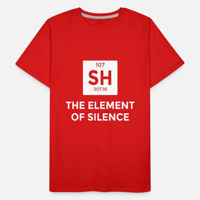 Tableau périodique des éléments de chimie Blagues Éléments T-shirt bio Premium Homme