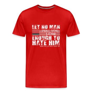 Martin Luther King, Jr. Day - Men's Premium Organic T-Shirt - red - Front - Damien (186cm)