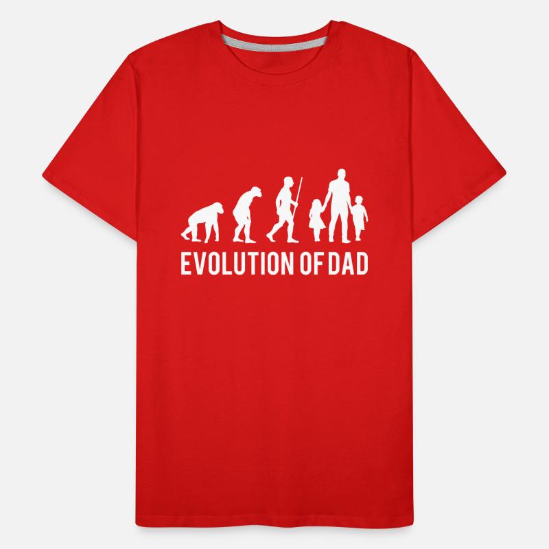 Evolution of Dad Männer Premium Bio T-Shirt