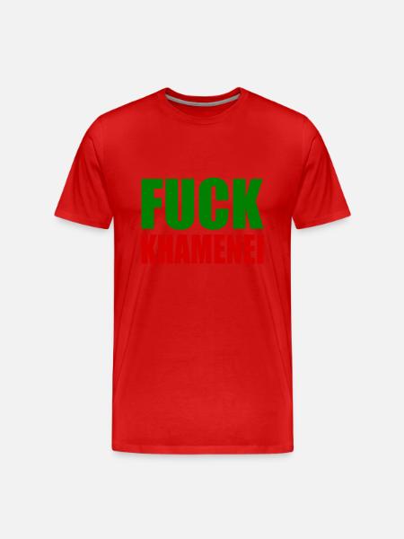 Fuck khamenei Chamenei - iran - Men's Premium Organic T-Shirt - red