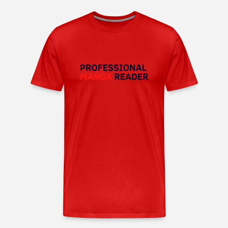 Professional Manga Reader - Männer Premium Bio T-Shirt - undefined