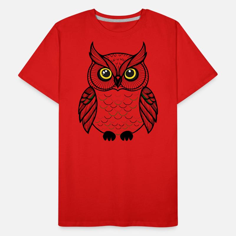 süße Eule Männer Premium Bio T-Shirt