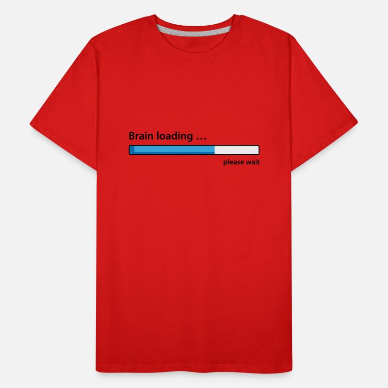 Brain loading please wait Men's Premium Organic T-Shirt
