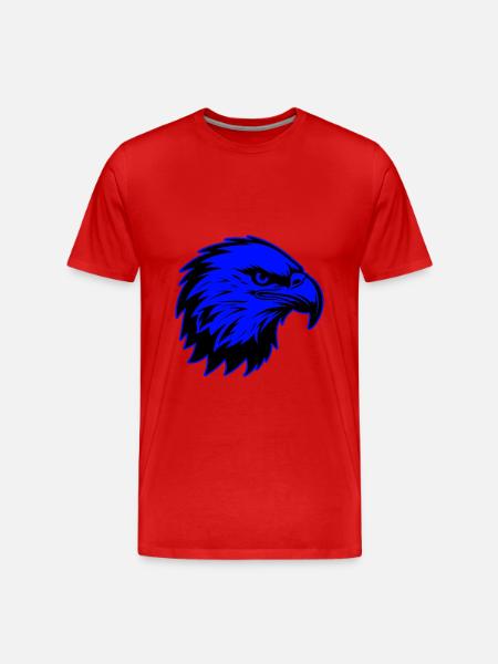 Eagle Animal Portrait - Men's Premium Organic T-Shirt - red