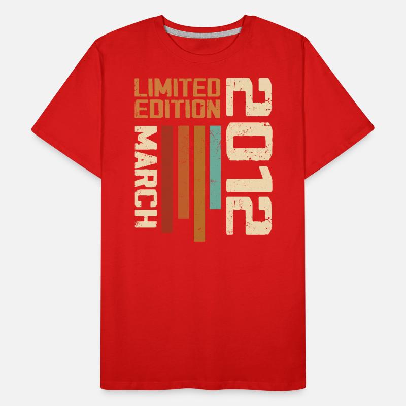 March 2012 Anniversary 2012 Retro 2012 March Men's Premium Organic T-Shirt