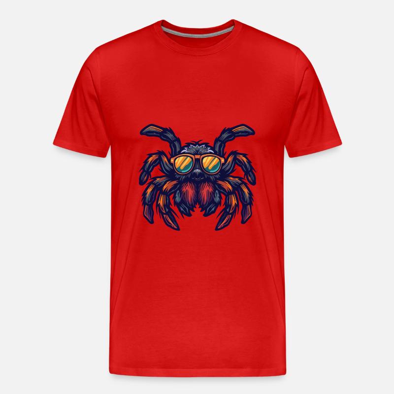 Spinne Tarantula Tier - Männer Premium Bio T-Shirt - Rot