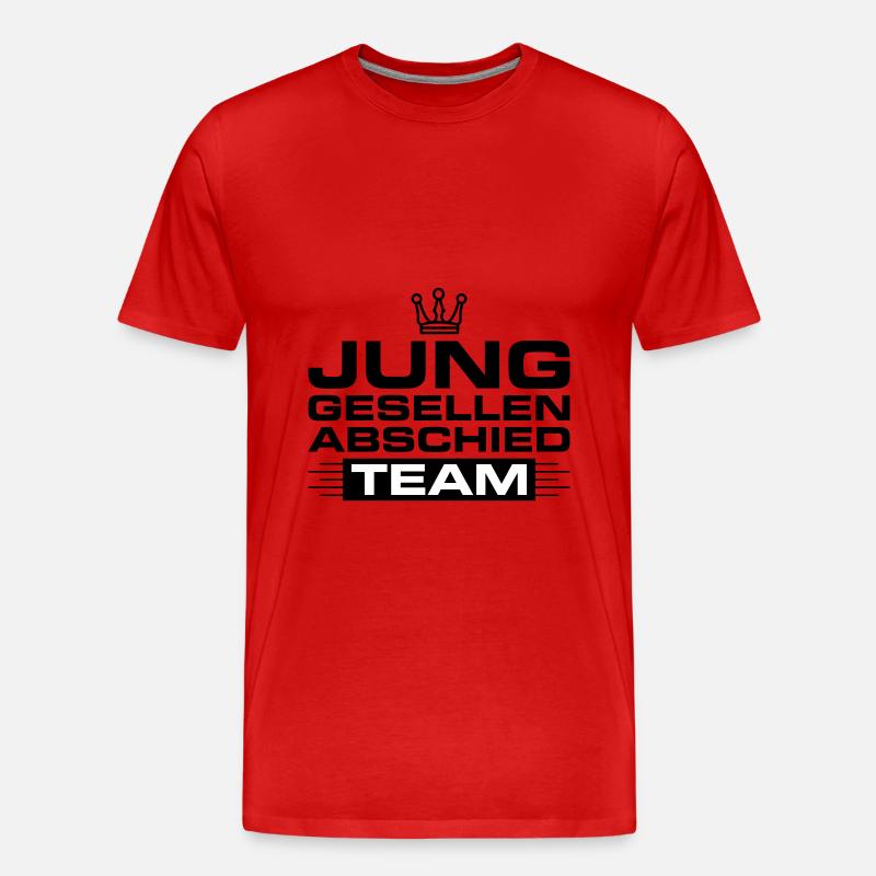 Junggesellen Abschied Team - Männer Premium Bio T-Shirt - Rot